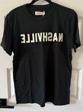 imogene + willie Black mirrored Nashville Graphic Tee